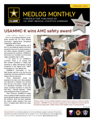 MEDLOG MONTHLY - 陆军医疗后勤司令部